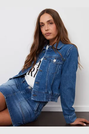 Threadbare Collared Denim Bomber Jacket38