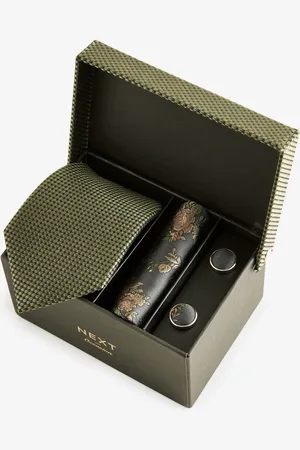 Next Silk Slips, Lommeklud og Manchetknapper GaveæskesætEN