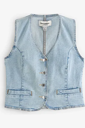 Threadbare Tone Fitted Denim Waistcoat38