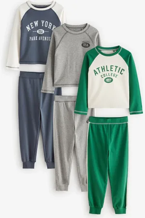 Next 100% Cotton Joggers Pyjamas 3 Pack (3-16yrs)13 år (158cm)