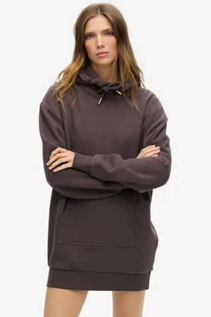 Superdry Tattoo Rhinestone Hoodie Dress38-40