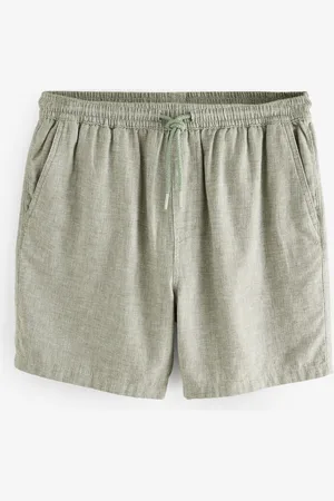 Next Hør Rich Shorts med snøre i taljen4X-Large
