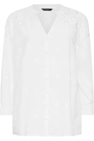 Evans Broderie 100% Cotton Blouse50-52