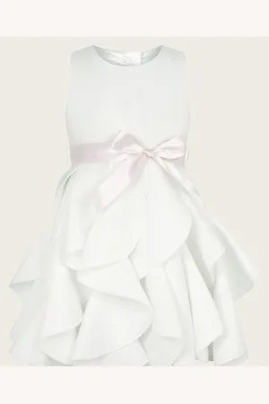 Monsoon Baby Scuba Sleeveless Cancan Ruffle Dress12 - 18 måneder (80 - 86cm)