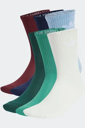 adidas Trefoil Crew Socks 6 PackUK 4.5 - 5.5