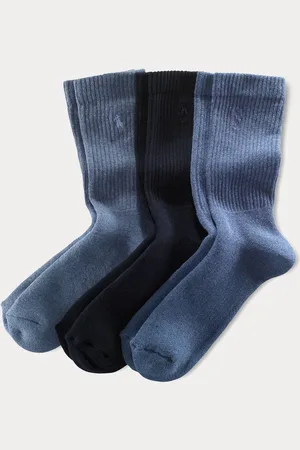Ralph Lauren Pony Logo Ribbed Crew Socks 3 PackEn