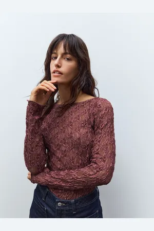 Next Texture Floral Lace Long Sleeve Top48