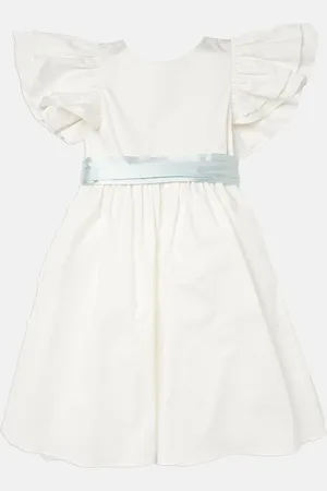 Angel & Rocket Taffeta Flæsekant Sløjfe Sylvie Kjole8 år ( 128 cm)