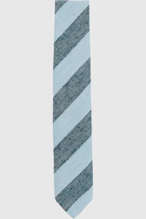 Reiss Ercole Silk-Blend Textured Stripe Tieonesize
