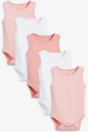 Next Baby 100% Cotton Vest Bodysuits 5 PackFørste størrelse (50cm)