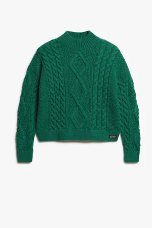 Superdry Aran Kabelstrik Polo Trøje42