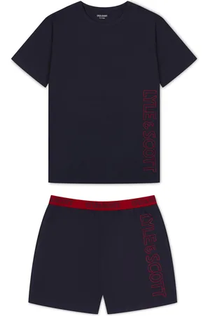 Lyle & Scott Boys Abel Branded Sleepwear Shorts Set13 - 14 år (158 - 164cm)