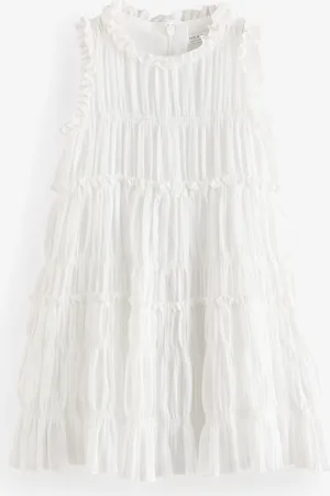 Next Shirred Ruffle Party Dress (3-16yrs)11 år (146cm)