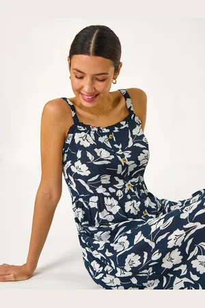 Roman Floral Print Midi Sundress48