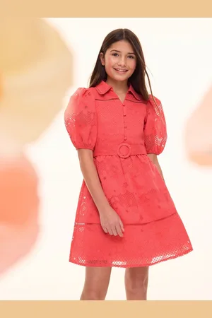 Lipsy London Puff Sleeve Occasion Shirt Dress (5-16yrs)16 år (176cm)