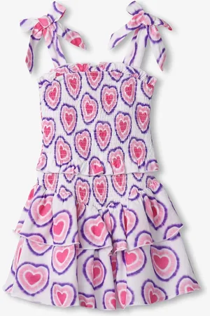 Hatley Glowing Hearts Smocked Angel White Dress152158cm
