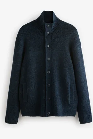 Next Relaxed Fit Soft Touch Button Through Jumper with WoolXXL