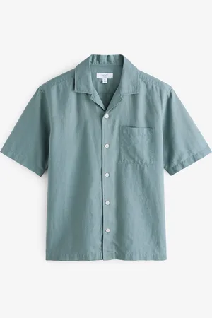 Next Cotton Linen Blend Short Sleeve ShirtM