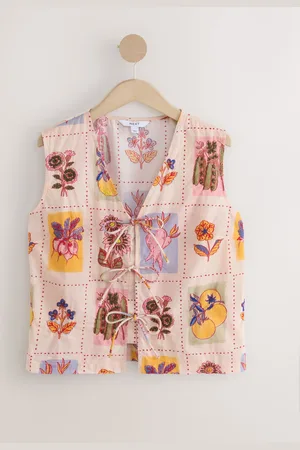 Next Embroidered Patchwork Waistcoat