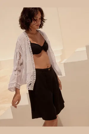 Next Cropped Crochet Kimono Cover-Upxlarge