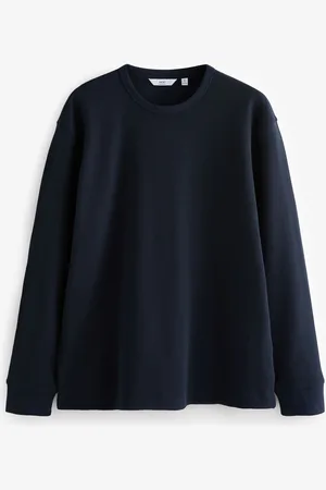 Next Long Sleeves Waffle Texture Crew 100% Cotton T-ShirtXXL