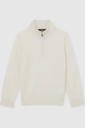 Reiss Blackhall Merino Wool Quarter Zip Trøje5 - 6 år (110 - 116cm)