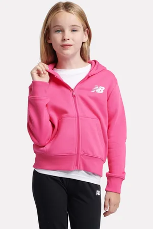 New Balance Piger Brush Back Graphic Zip Hættetrøje7 - 8 år (122 - 128cm)