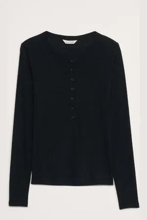Banana Republic Airy Cotton Crepe Henley Topxsmall