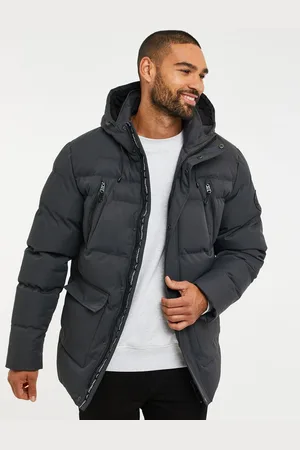 Threadbare Hooded Showerproof Puffer CoatM
