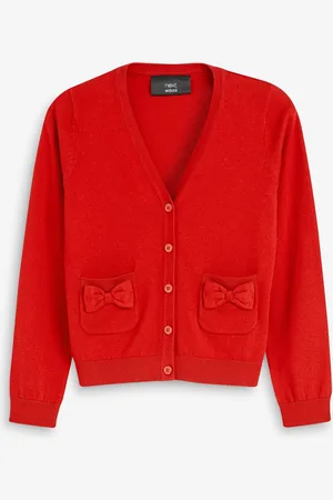 Next Cotton Rich Sløjfe Pocket School Cardigan (3-16år)10 år (140cm)