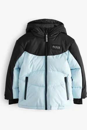 Ted Baker Blue Shower Resistant Colourblock Coat8 år ( 128 cm)
