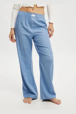 Cotton On Boyfriend Flannel Wide Leg Boxer Trousersxlarge