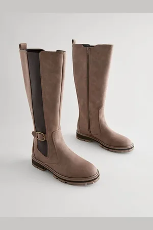 Next Forever Comfort Knee High Buckle Chelsea Boots