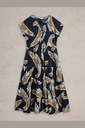 White Stuff 100% Bomuld Tabitha Jersey Midi Kjole