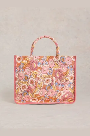 White Stuff Jasmine Jacquard Tote BagEn