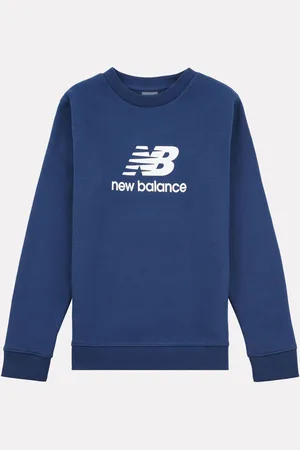 New Balance Drenge Stacked Logo Sweatshirt7 - 8 år (122 - 128cm)