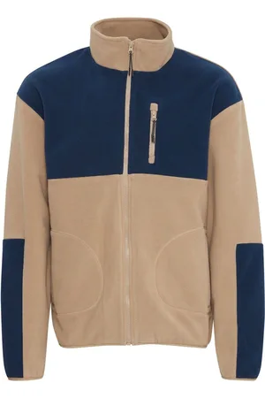 Blend Colour Block Zip Through Fleecexxlarge