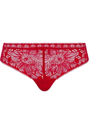 Chantelle Red Day To Night Lace Tanga Briefslarge