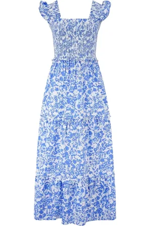 Pour Moi Lucy 100% Bomuld Poplin Tiered Maxikjole38