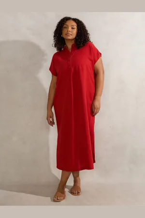 Live Unlimited London Linen Blend Chuck On Shirt Dress
