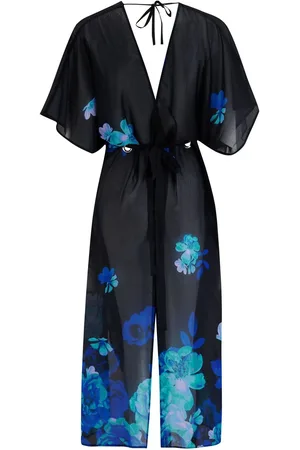 Pour Moi Luxe Chiffon Maxi Tie Waist Kimono Cover-Up38