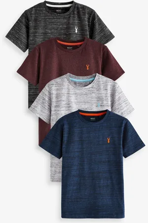 Next Kortærmet Stag Broderet T-shirt 4 Pakke (3-16år)13 år (158cm)