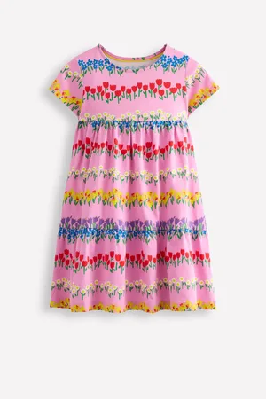 Boden Ariel Twirly Jersey 100% Cotton Dress11 - 12 år (146 - 152cm)