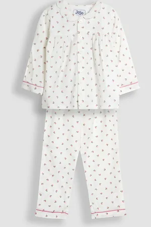 JoJo Maman Bébé Rose Print Classic Woven Pyjamas98104cm