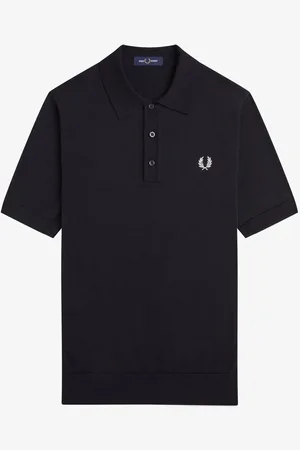 Fred Perry Cotton Knitted Polo-skjorterX-Large