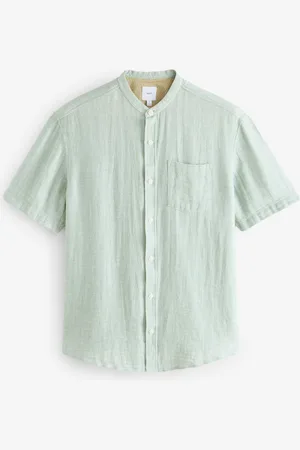 Next Cotton Linen Blend Short Sleeve Shirtxlarge
