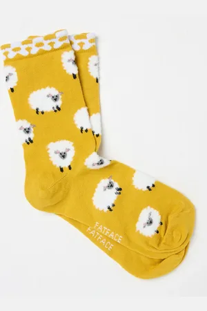 Fat Face FatFace Fluffy Sheep SocksEn