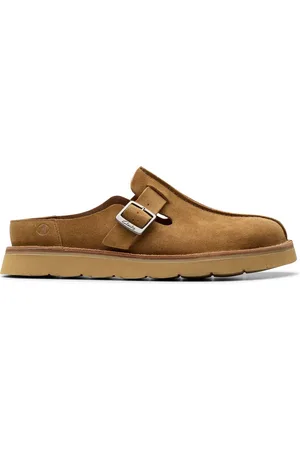 Clarks Cola Suede Solsbury Mule Sandals