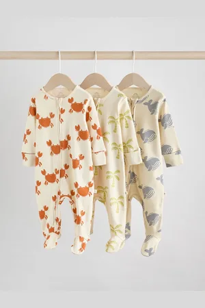 Next Two Way Zip Baby sovedragter 3 -pakke (0mdr.-2år)9 - 12 måneder (74 - 80cm)