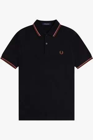 Fred Perry Poloskjorte med dobbelt stribe på krave2X-Large